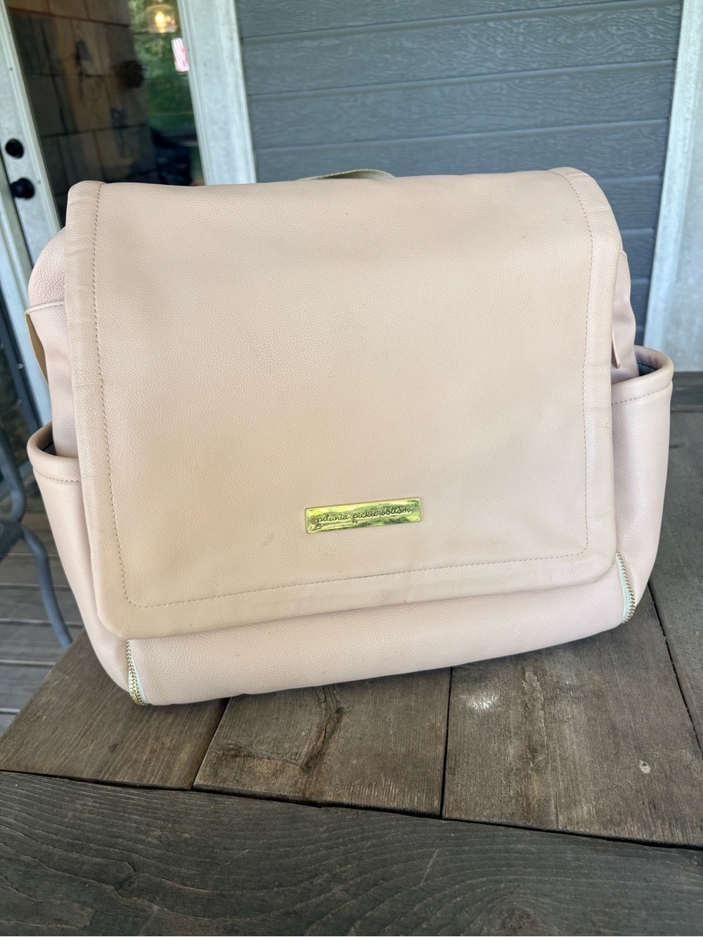 Petunia Pickle Bottom Pale Pink Diaper Bag Backpack